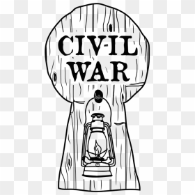 Civil War Clip Art Black And White, HD Png Download - civil war logo png