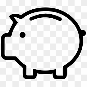 Icon Piggy Bank Png Clipart , Png Download - Icon Piggy Bank Png, Transparent Png - piggy bank icon png