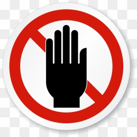 Do Not Obstruct Stay Clear Iso Prohibition Sign, Sku - Don T Touch Icon, HD Png Download - microscope icon png