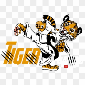 Taekwondo Tiger, HD Png Download - youtube gaming png