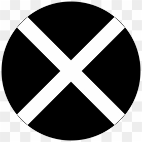 Black Circle With X, HD Png Download - civil war logo png