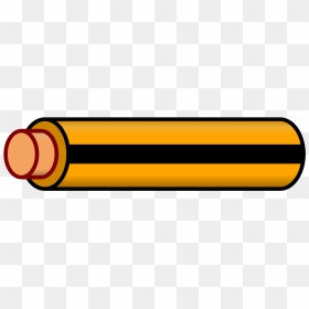 Wire Orange Black Stripe - Red And White Striped Wire, HD Png Download - black stripe png