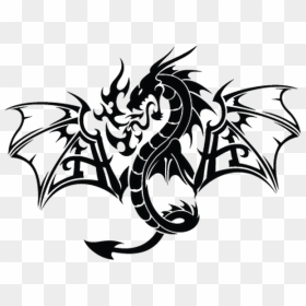 Black Flame Png , Png Download - Baby Dragon Tattoo, Transparent Png - vhv