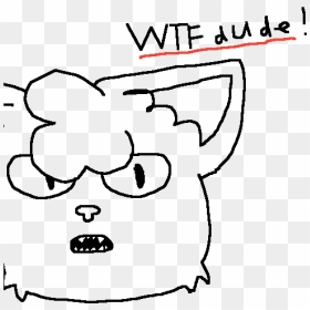 Line Art, HD Png Download - wtf face png