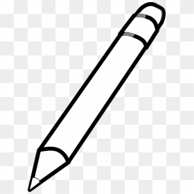 Pencil - Clipart - Black - And - White - Pencil Drawing - Pen Clipart Black And White, HD Png Download - black pencil png