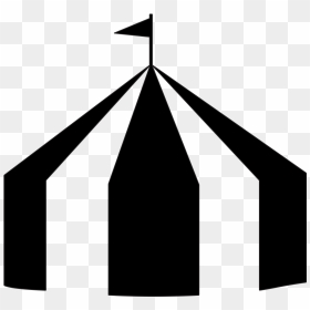 Bons Plans Pluie Station - Circus Tent Black And White Clipart, HD Png Download - tent icon png