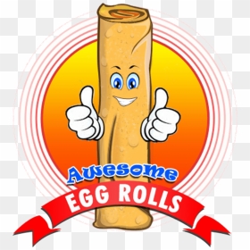942 Awesome Egg Rolls - Clip Art Egg Roll, HD Png Download - egg roll png