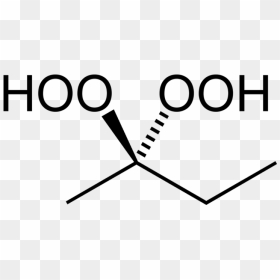 Methyl Ethyl Ketone Peroxide 2d Skeletal - Methyl Ethyl Ketone Hydroperoxide, HD Png Download - 2d png