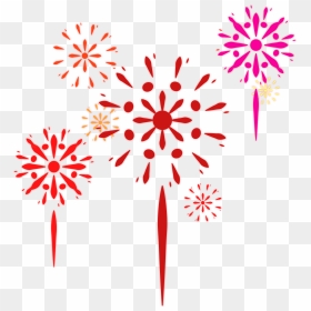 Fireworks Red Festive Commerce Elements Png And Vector - Festive Png, Transparent Png - fireworks vector png