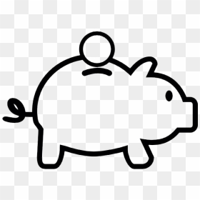 Icon, HD Png Download - piggy bank icon png