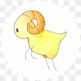 Aries-watercolor - Cartoon, HD Png Download - yellow watercolor png