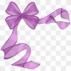 Purple Ribbon Border Clipart, HD Png Download - lazos png