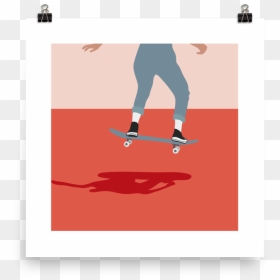 Lindseyrem Skater Poster - Kickflip, HD Png Download - skater png