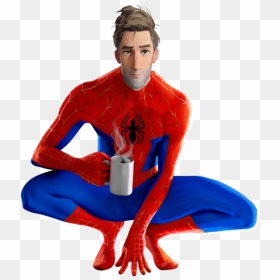 Spider Man Into The Spider Verse Costume Peter Parker, HD Png Download - peter parker png