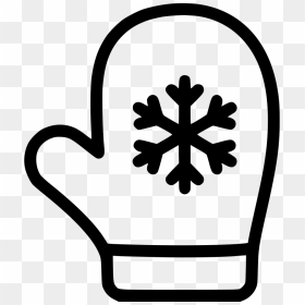 Mitten Clipart Svg - Snowflake Icon Png, Transparent Png - mittens png