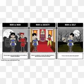 Conflicts Hamlet - Midsummer Night Dream Storyboard, HD Png Download - hamlet png