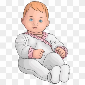 American Girl Bitty Baby Clipart - Sitting, HD Png Download - american girl png