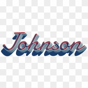 Johnson 3d Letter Png Name - John Cena Name Tag, Transparent Png - johnson and johnson png