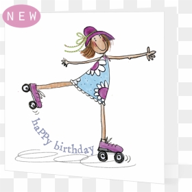Happy Birthday 4bcef2f63ec6c - Happy Birthday Roller Skating, HD Png Download - skater png