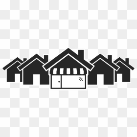 Houses Icon Png, Transparent Png - black building icon png