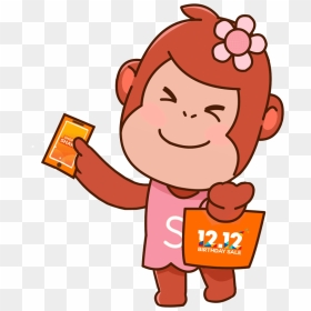 Swipe Up Happy Birthday Sticker By Shopee Malaysia - Shopee Sticker Png, Transparent Png - swipe up png