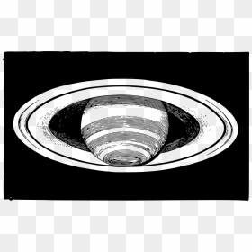 Drawing Of Saturn - Circle, HD Png Download - saturn rings png