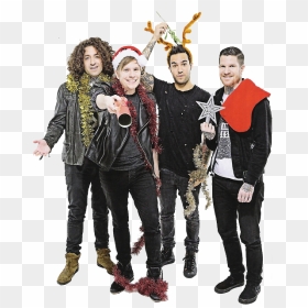 Pete Wentz Patrick Stump Joe Trohman Andy Hurley Fall - Fall Out Boy Merry Christmas, HD Png Download - fall out boy png