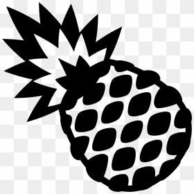 Pineapple Emoji Clipart - Pinapple Emoji Black And White, HD Png Download - pineapple emoji png