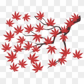 Transparent Red Maple Leaf Clipart - Daun Maple Png, Png Download - red tree png