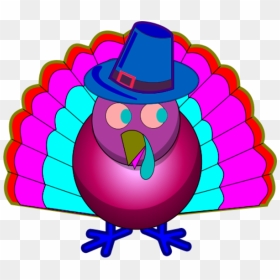 Clip Arts Related To - Colorful Turkey Clipart, HD Png Download - thanksgiving turkey clipart png