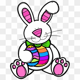 Hopping Easter Bunny Clipart For Kids - Kids Easter Clip Art, HD Png Download - bunny clipart png