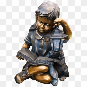 Child Sitting Figurine Lamp Clip Arts - Statue, HD Png Download - child sitting png