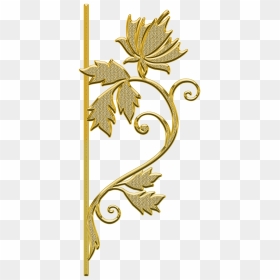 Gold Decor Png, Transparent Png - decorative gold line png