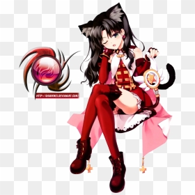 Tohsaka Rin, Character Concept, Saga, Anime Characters, - Rin Tohsaka Magical Girl, HD Png Download - rin tohsaka png