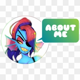 "about Me - Undyne, HD Png Download - undertale undyne png