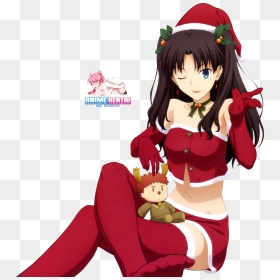 Fate Saber Christmas, HD Png Download - rin tohsaka png