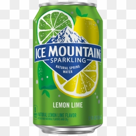 Ice Mountain Lime Sparkling Water Can, HD Png Download - lime wedge png