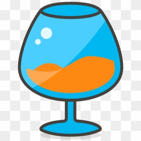Wine Glass Emoji Clipart - Tennis Ball Clip Art, HD Png Download - wine emoji png
