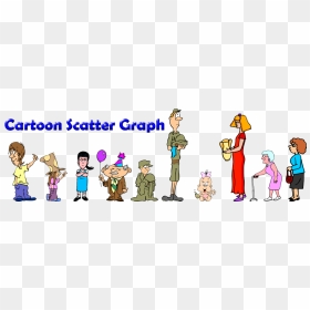 Cartoon Scatter Graph - Cartoon Scatter Plots Gif, HD Png Download - cartoon people png