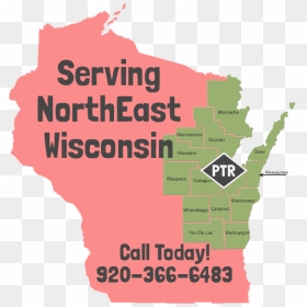 Map Of Wisconsin, HD Png Download - party time png