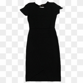 Girls Dress -black Stripe - Little Black Dress, HD Png Download - black stripe png