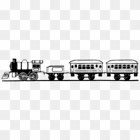Full Train Black And White Png, Transparent Png - toy train png