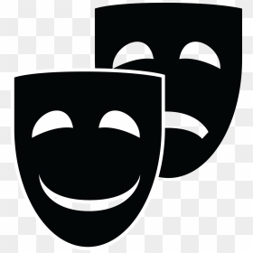 Maski Png, Transparent Png - comedy tragedy masks png