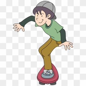 Skateboarding Boy Clipart, HD Png Download - skater png