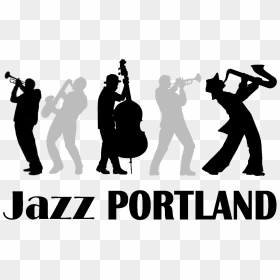 Jazz Band Silhouette Png , Png Download - Jazz Music Free To Use, Transparent Png - band silhouette png