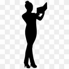 Study Silhouette Png, Transparent Png - woman walking silhouette png