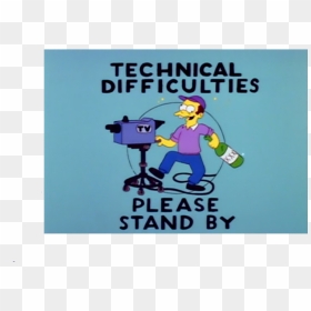 - Cartoon , Png Download - Problemas Tecnicos, Transparent Png - please stand by png