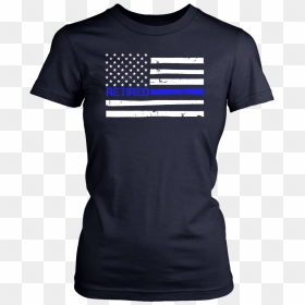 Thin Blue Line Flag Retired Shirts And Hoodies"  Class= - Thin Blue Line Mom Shirts, HD Png Download - thin blue line flag png