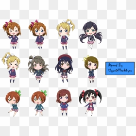 Love Live Chibi Png Clip Library Download - Love Live Chibi Transparent, Png Download - love live nico png
