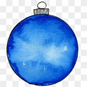 Circle, HD Png Download - blue christmas ornaments png
